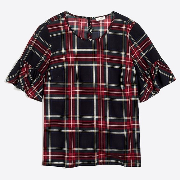 Plaid blouse - Picture 3 of 4